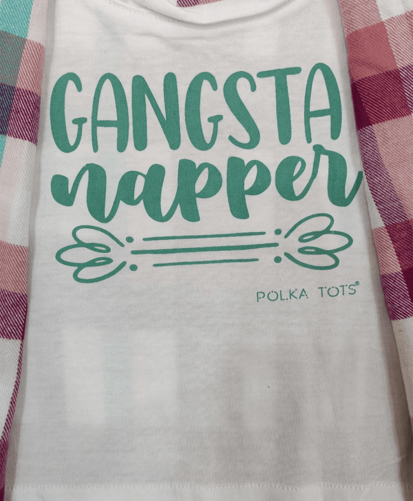 Polka tots multi color checked shirt - White