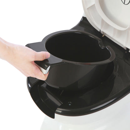 black color removable potty bowl
