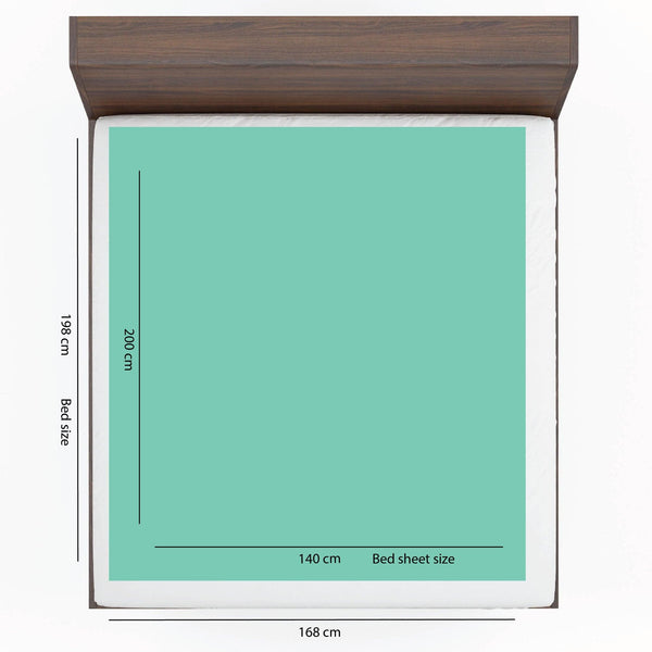 Baby Dry Sheet / Bed Protector XL Mint (Size 140 x 200 CM)