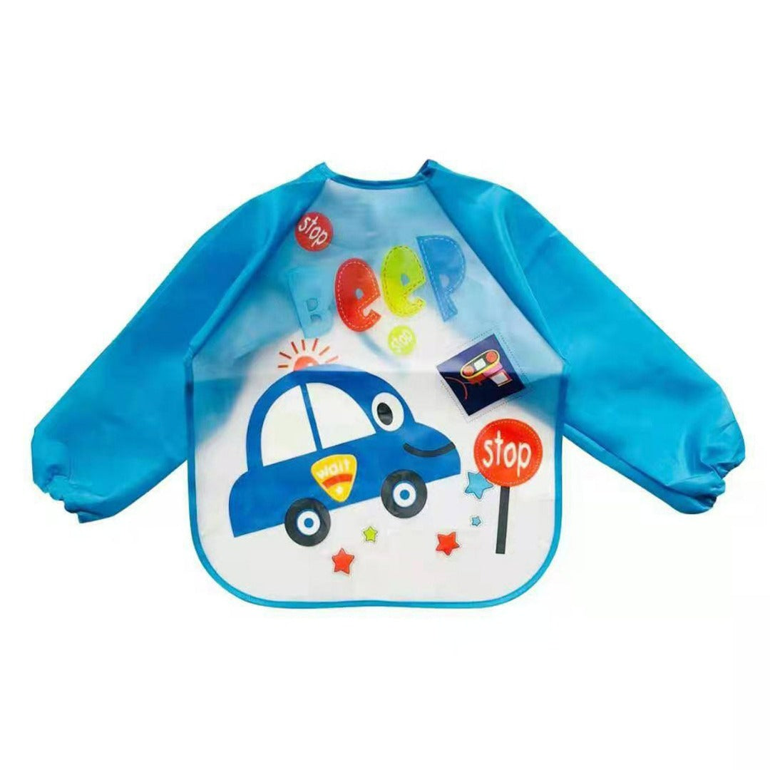 blue color baby feeding bibs