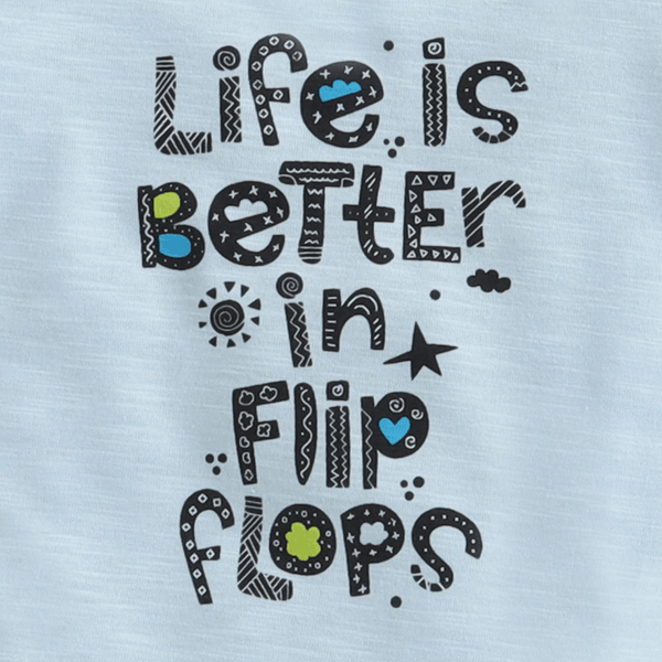 Polka Tots Half Sleeves  Rompers Onesie Life Is Better- Blue