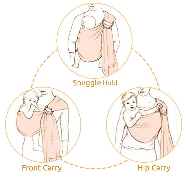3 ways to carry baby ring sling 