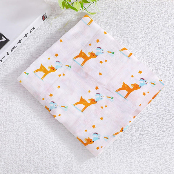 Polka Tots Muslin Swaddle Organic Cotton (Deer)