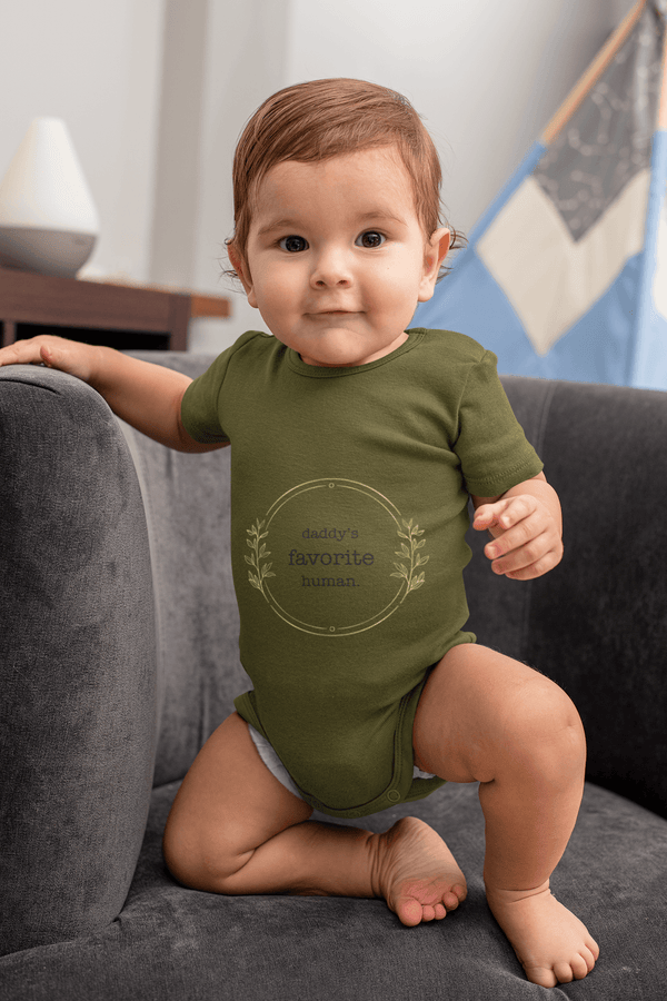 Polka Tots Half Sleeve Rompers Onesie Antibacterial Fabric Favourite Green