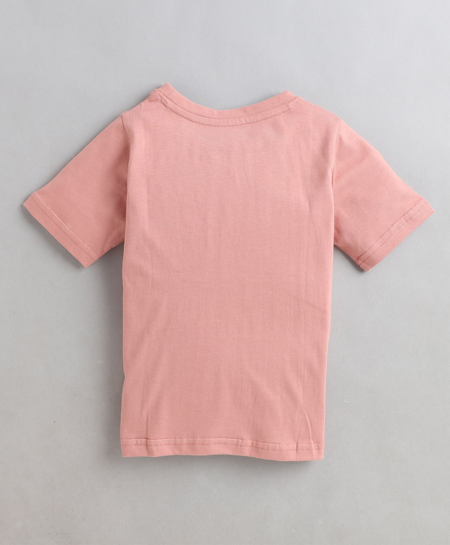 Polka Tots Half Sleeves Dinosaur Print Tshirt - Pink