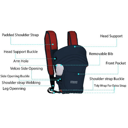 3 in 1 baby carrier blue 