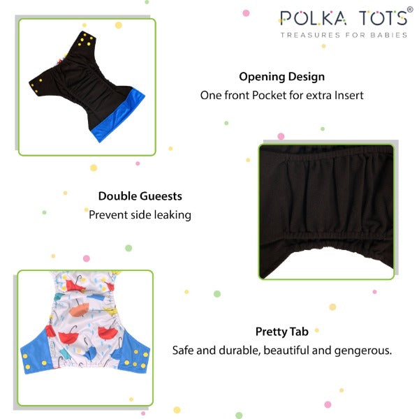 Usage of Polka Tots Bamboo Cloth Diaper 