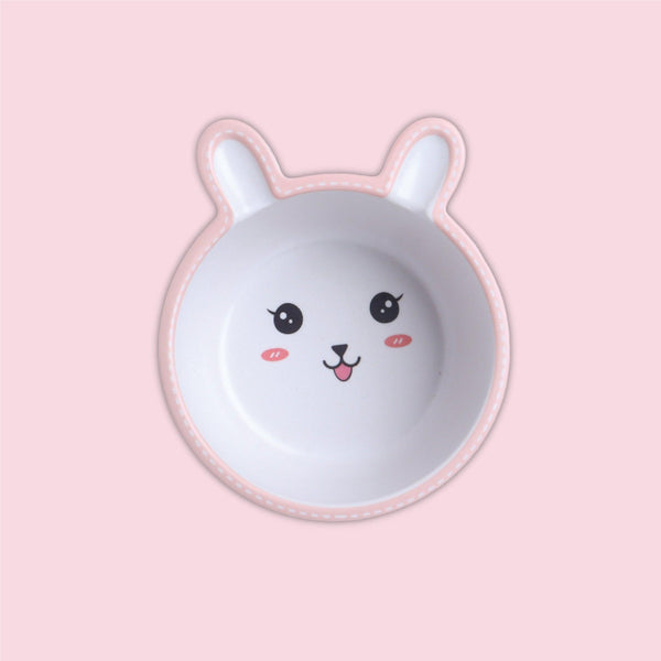 Eco-Friendly Bamboo Fiber Kids Crockery Set having 5 Pieces (Bunny)