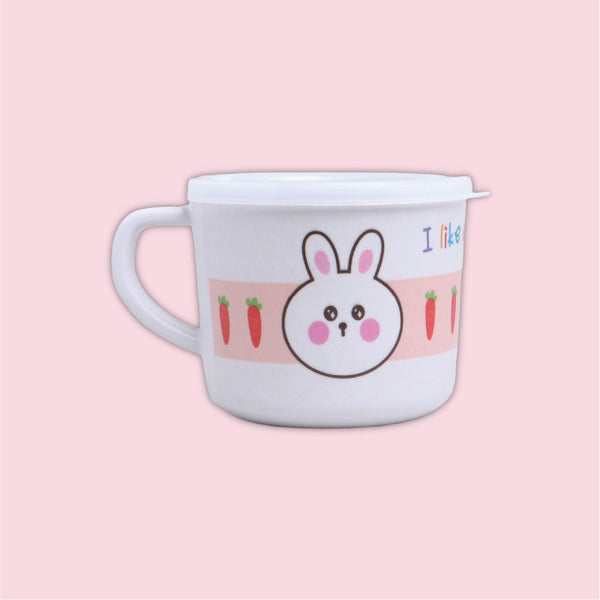 Eco-Friendly Bamboo Fiber Kids Crockery Set having 5 Pieces (Bunny)