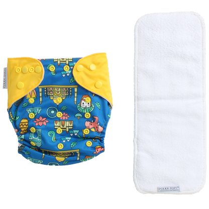 Polka Tots Reusable Cloth Diaper with insert 