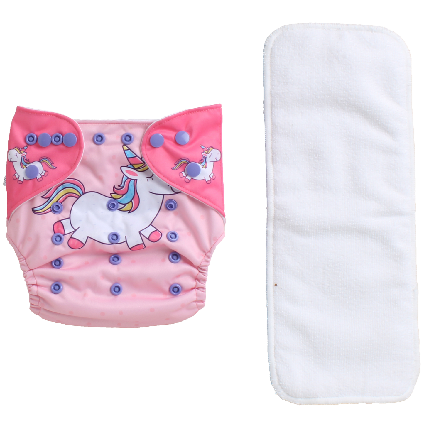 Polka Tots Cloth Diaper with Insert Pink 