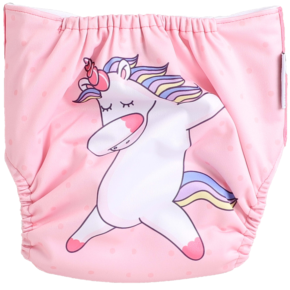 Polka Tots Unicorn Print Cloth Diaper 