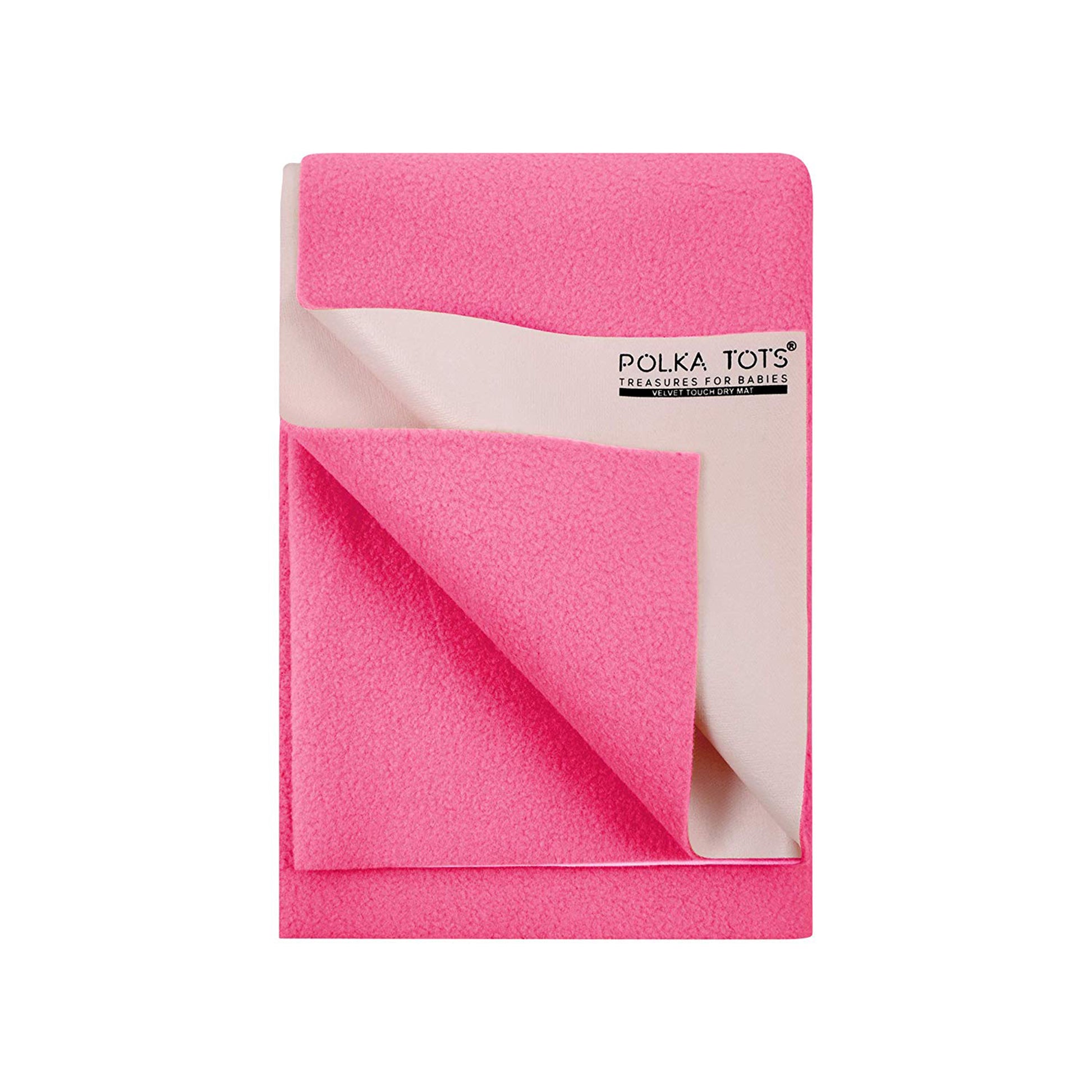 polka tots pink dry sheet 