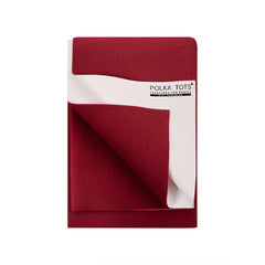 Baby Dry Sheet / Bed Protector XL Maroon (Size 140 x 200 CM)