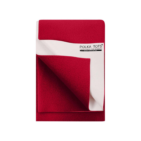 Baby Dry Sheet / Bed Protector XL Dark Red (140 X 200 CM)