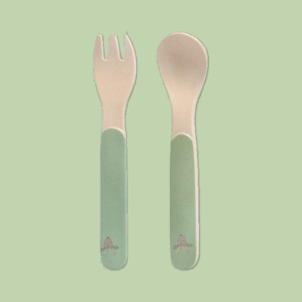 Eco Friendly 5 Pieces Bamboo Fiber Kids Dinner Set (Deer)