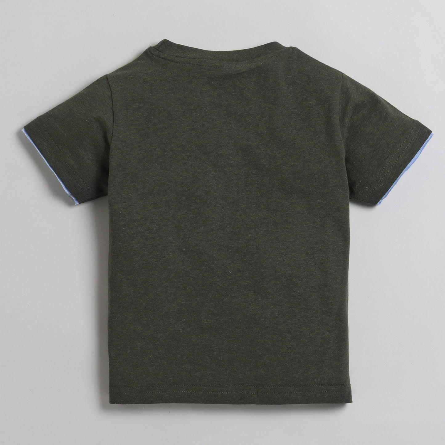 Polka Tots Half Sleeve T-Shirt 100% Cotton Great Adventures Now  - Dark Green