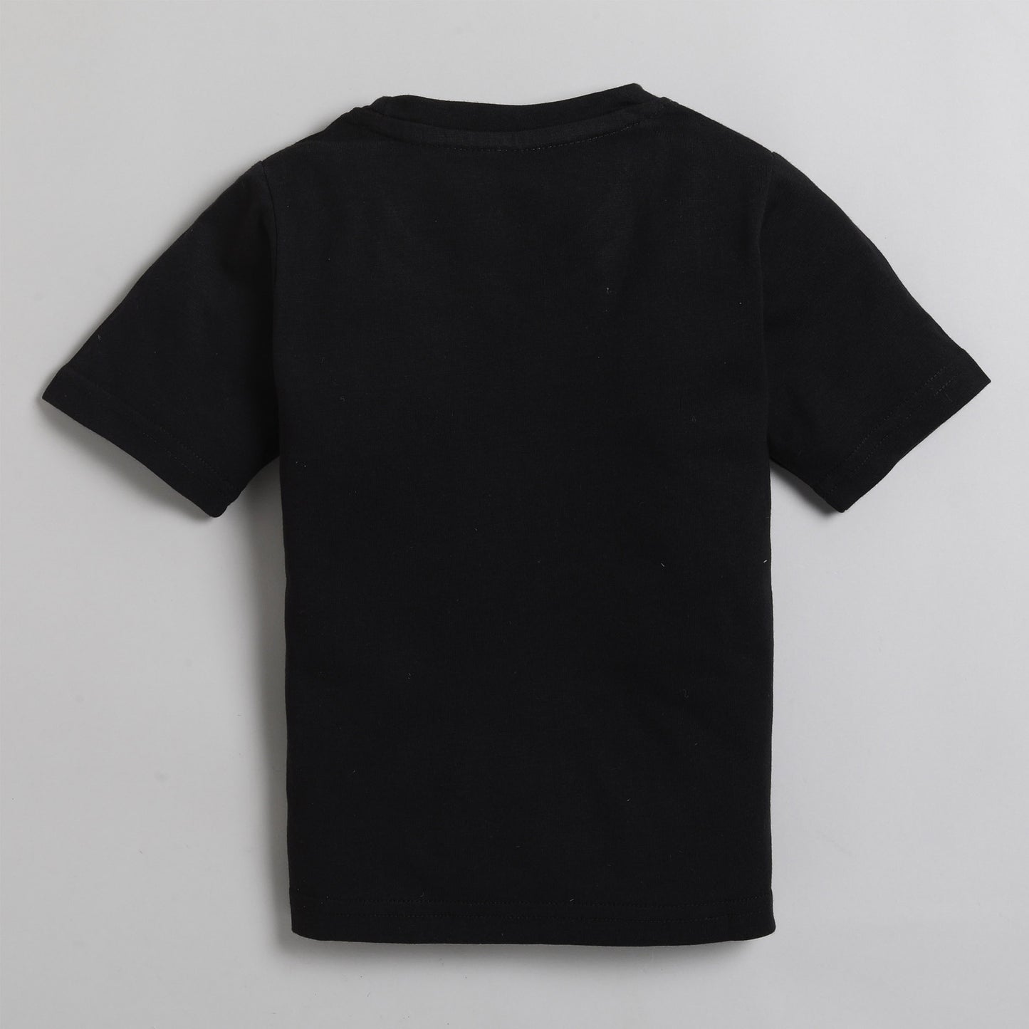 Polka Tots Half Sleeve T-Shirt Don't Tell My MOM Print - Black