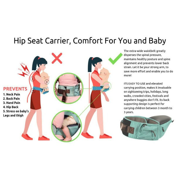 Do's & Dont's of hip seat baby carrier 