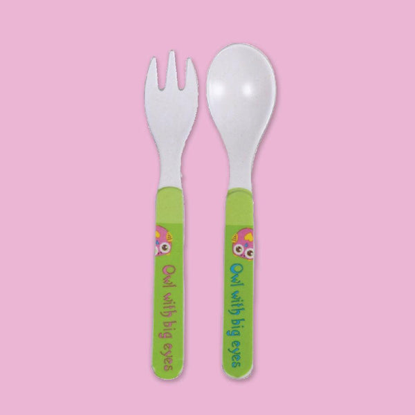 Eco-Friendly Bamboo Fiber Kids Crockery Set having 5 Pieces (Happy Owl)