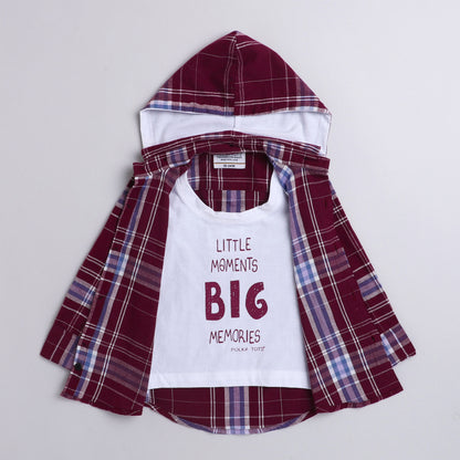 Polka Tots Dream big print hoodie tshirt shirt - Maroon