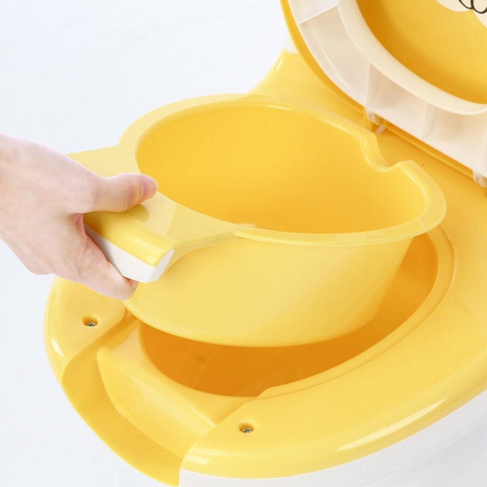 yellow color removable potty bowl Polka Tots 