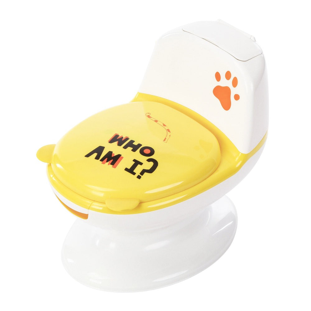 polka tots yellow color kids toilet seat 