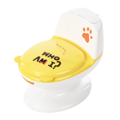 polka tots yellow color kids toilet seat 