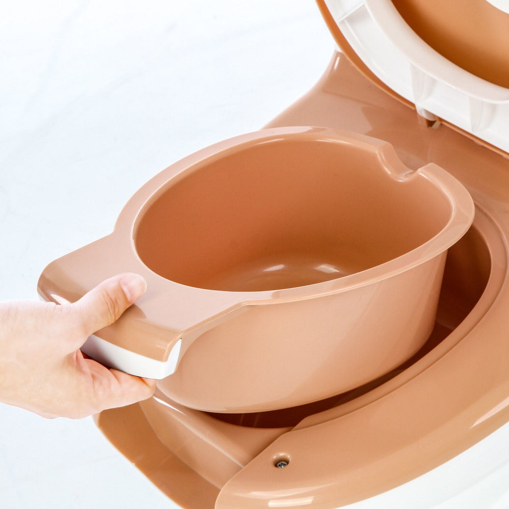 removing potty bowl brown color 