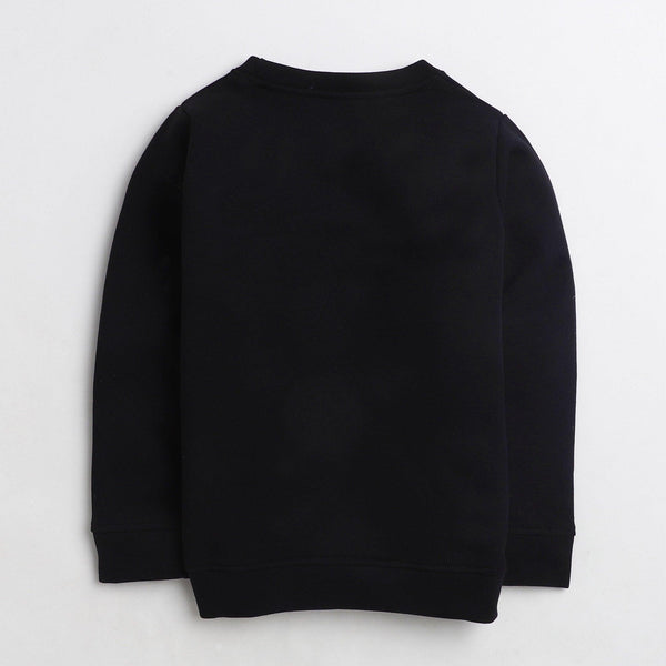 Polka Tots Full Sleeve Sweatshirt Little Champ - Black