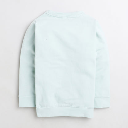 Polka Tots Full Sleeve Sweatshirt Fantastic - Mint