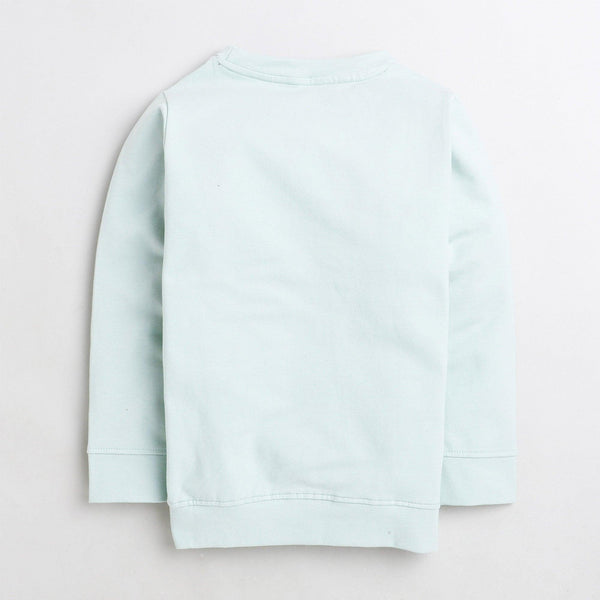 Polka Tots Full Sleeve Sweatshirt Fantastic - Mint