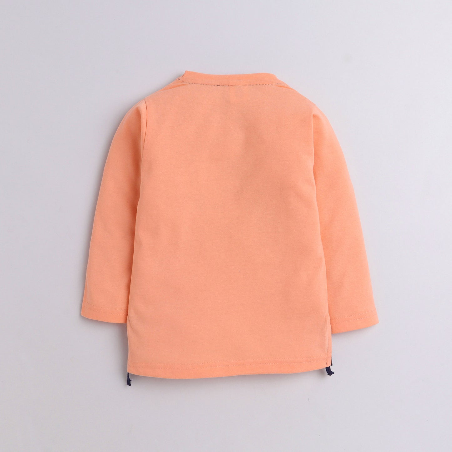 Polka Tots Full Sleeve T-Shirt Cotton Play Print Peach