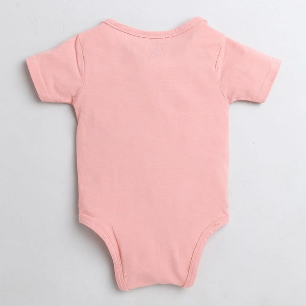 Polka Tots Half Sleeve Romper Onesie Watermelon Candy - Pink
