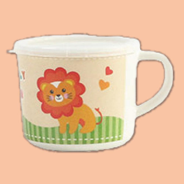 Bamboo Fiber Kids Crockery Set Having 4 Pieces Dining Set- Eco Friendly Bamboo (Lovely Lion)
