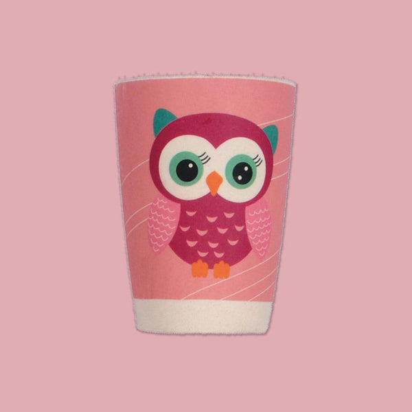 Eco Friendly Bamboo Fiber Kids Dinner Set (Owl)