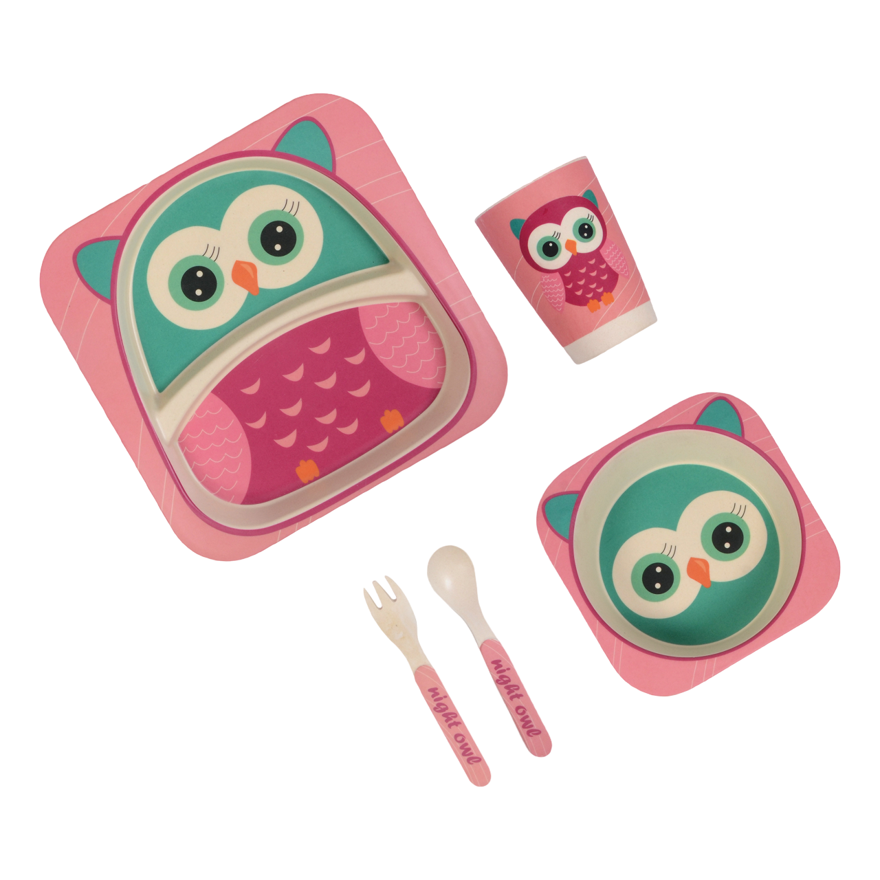 polka tots kids dinner set