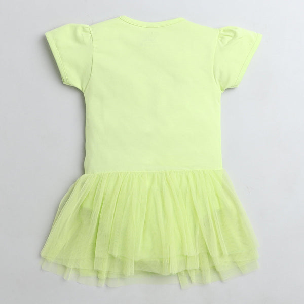 Polka Tots Half Sleeve Romper Onesie Sequence Ice Popsicle - Yellow