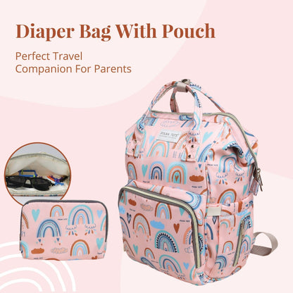 premium diaper bag with pouch 