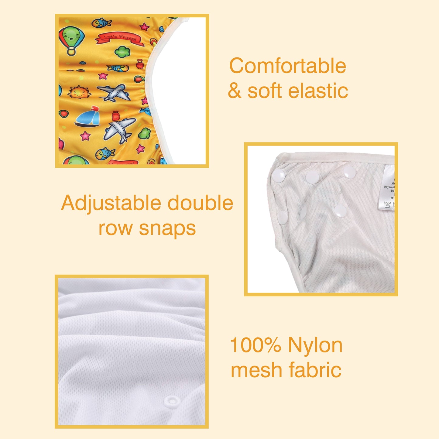 Reusable Swim Diaper/Swim Costume Travel Design