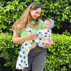Baby Ring Sling Carrier Wrap For Infants - Upto 8 Kgs (Star)