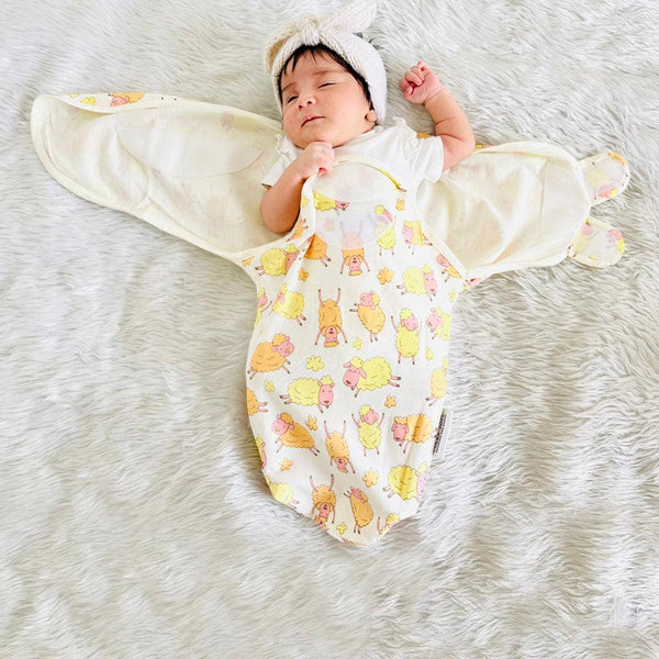 Muslin Cotton Swaddle Wrap Sleeping Bag (Sheep)