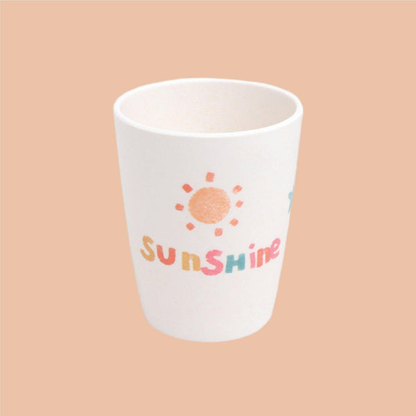 Eco Friendly 5 Pieces Bamboo Fiber Kids Dinner Set (Sunshine)