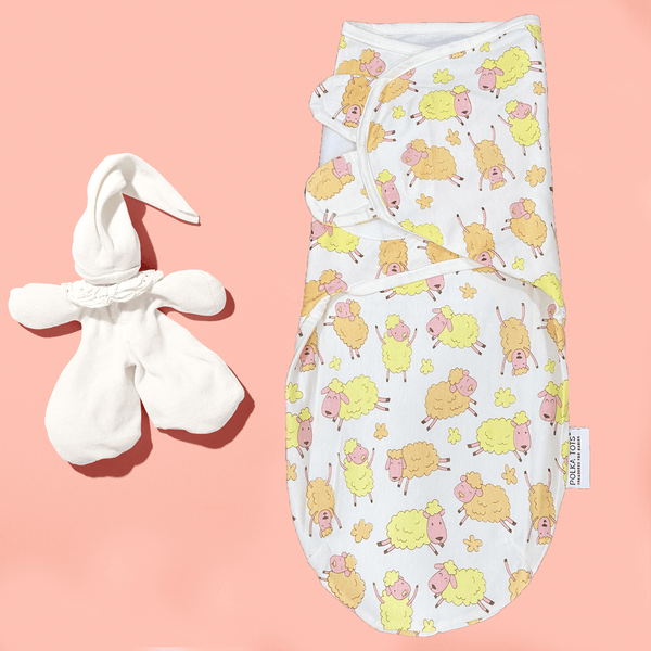 Muslin Cotton Swaddle Wrap Sleeping Bag (Sheep)