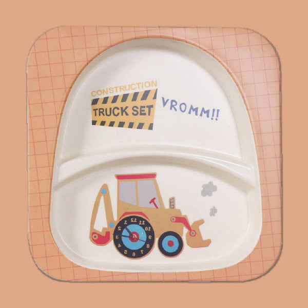 Eco-Friendly Bamboo Fiber Kids Dinner Set (Truck)