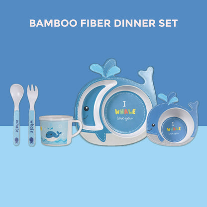 bamboo fiber dinner set Polka Tots 