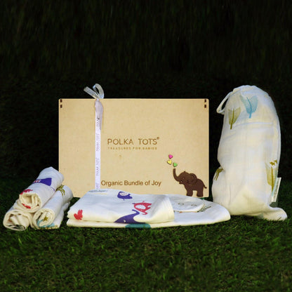 New Born Baby Premium Organic Wooden Gift Box  (Any Mix Designs/Colour/Prints )