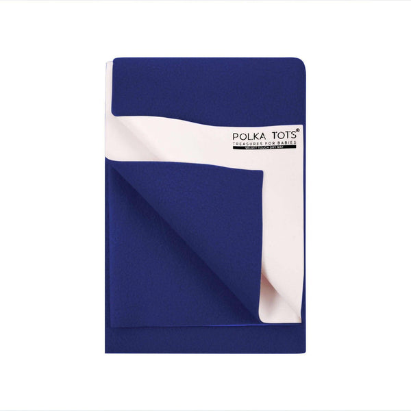 Baby Dry Sheet / Bed Protector XL Dark Blue (Size 140 x 200 CM)