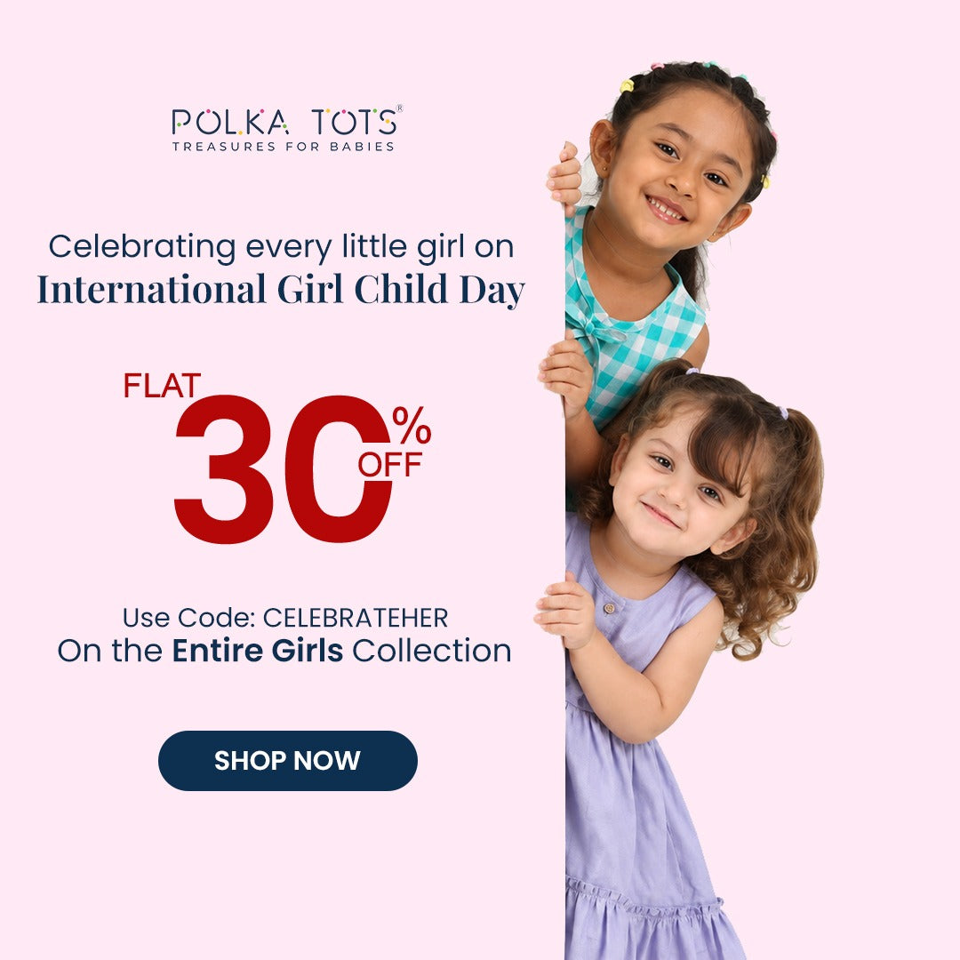 International Girl Child Day: flat 30% off the entire girls' collection with code CELEBRATEHER